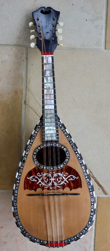 Mandolino antico ornato - , a