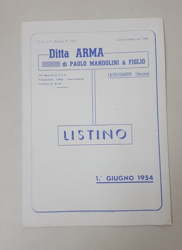 Depliant brochure ditta arma - ditta,