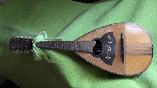 Mandolino vintage intarsiato